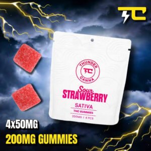 Thunder Canna Thunder Canna - Strong Strawberry - 200mg Gummies