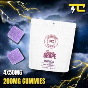 Thunder Canna Thunder Canna - Sour Grape - 200mg Gummies