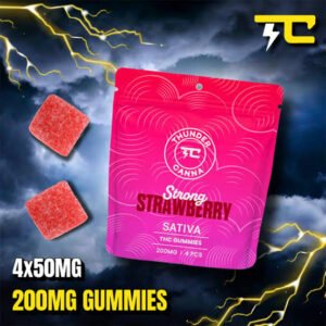Thunder Canna - 200mg Gummies - Strong Strawberry